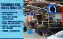 Macnaught R3 Engineered Thermoplastic Heavy Duty Hose Reel Air Water Service  1/2 inch x 65 ft  Blue Case / Orange Hose  PN