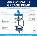 Macnaught Air Operated Grease Pump for 120lb / 60L / 16 Gal. Containers - PN