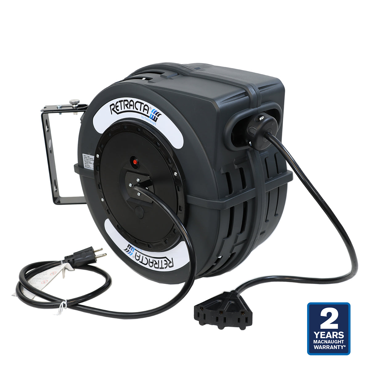 Macnaught Heavy Duty Retractable Electric Cord Reel