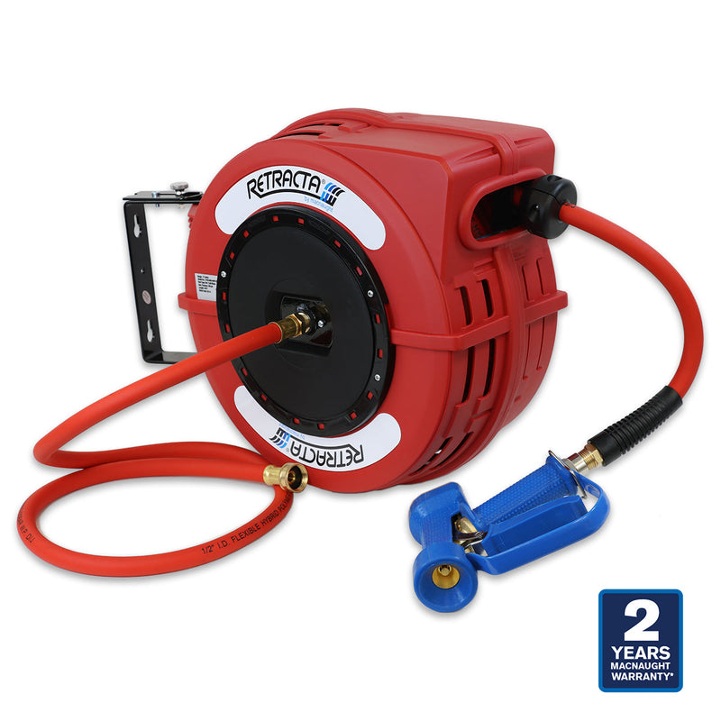 Retracta Heavy Duty Hose Reel for Hot/cold water - Macnaught canada