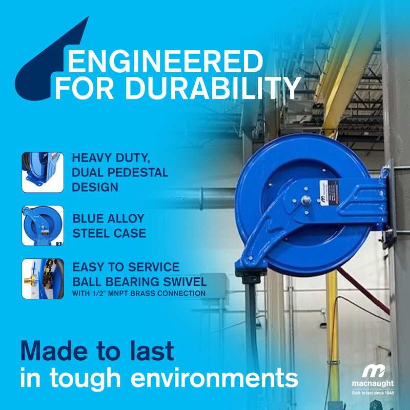 Heavy duty hose reels