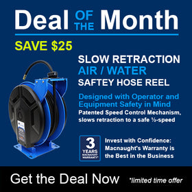 Retraction Water Hose Reel - Macnaught Canada