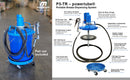 Macnaught Legendary P3TR 50:1 Air-Operated Grease Pump for 5 Gallon / 35 LB containers. Industry Leading 10 Year Warranty. Includes Booster Gun, Hose and Trolley. Low Air Consumption (3CFM)