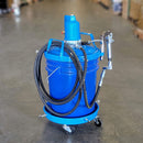 Macnaught Legendary P3TR 50:1 Air-Operated Grease Pump for 5 Gallon / 35 LB containers. Industry Leading 10 Year Warranty. Includes Booster Gun, Hose and Trolley. Low Air Consumption (3CFM)