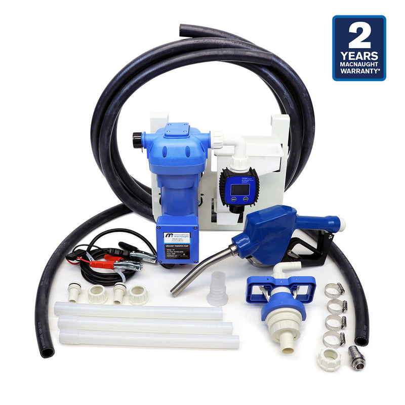 Macnaught M3 12V DEF Pump Kit 25 LPM /  6.6 GPM with Auto Nozzle and Meter PN