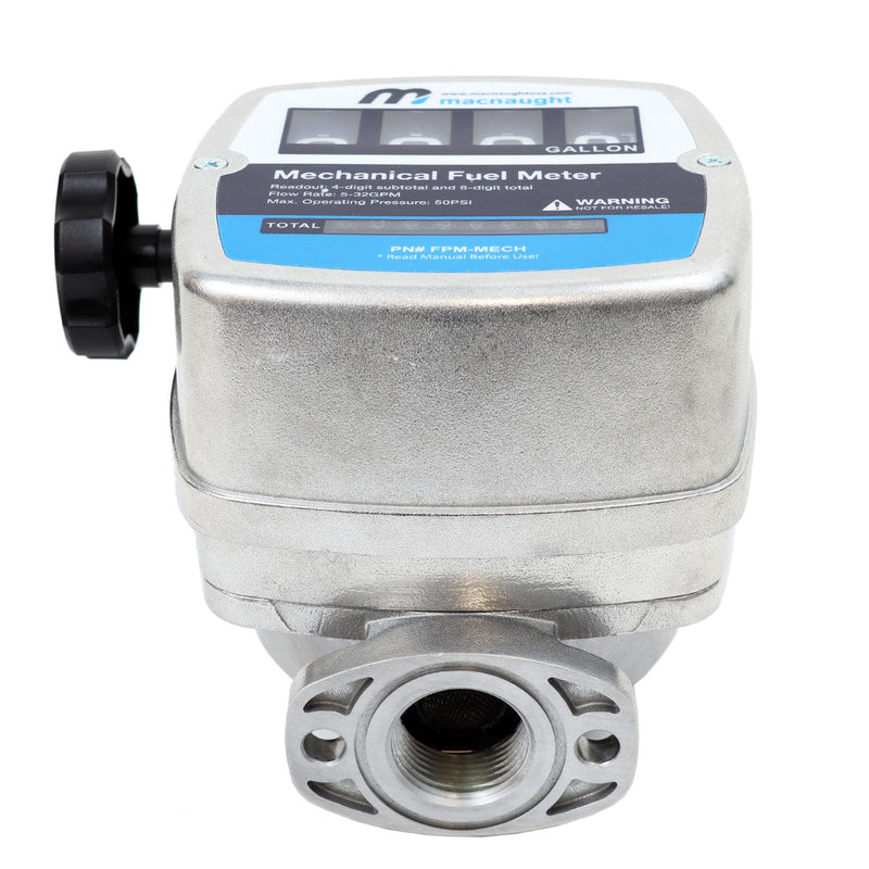 Macnaught M3 Series  5-32 GPM, 1" Aluminum Mechanical Fuel Flow Meter – PN