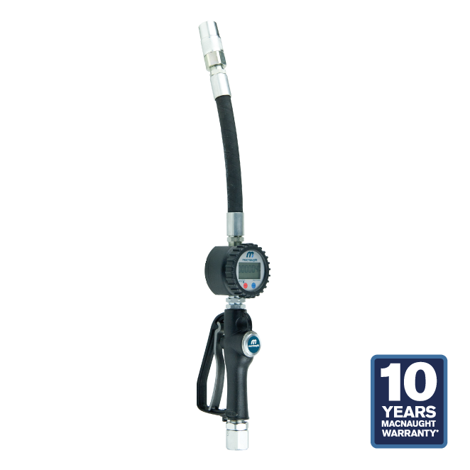 Macnaught High Flow Oil Control Gun w/ Digital Meter with Flex Extension