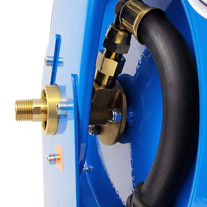 Retractable M3 Industrial Grade Air Water Hose Reel, Standard Retraction