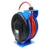 Macnaught Retractable  Air Hose Reel M3 Heavy Duty Slow Retraction w cover 1/2” x 50 ft Hybrid Polymer Hose