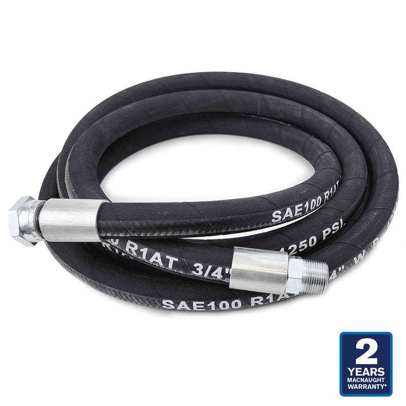 Macnaught M3 Premium Grade High Flow Oil Hose 3/4 inch x 13 FT Male NPT x Female Swivel NPT 2 Years Warranty