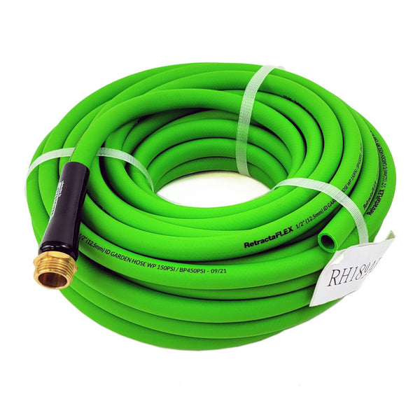 Retracta Flex – Green Hose 1/2″ x 60′, Male Garden Hose outlet PN# RH189S