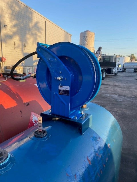 Macnaught M3 Industrial Grade Air / Water Hose Reel with 1/2in. x 50ft hose, 300 PSI Shop and Truck Mount Duty  PN